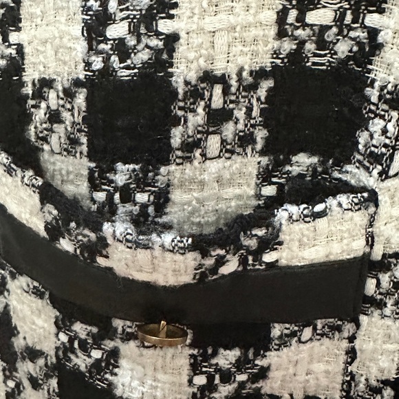 165 ZARA | Turkey EUC Black and White Checkered Long Sleeve Dress (size S) - Picture 6 of 14